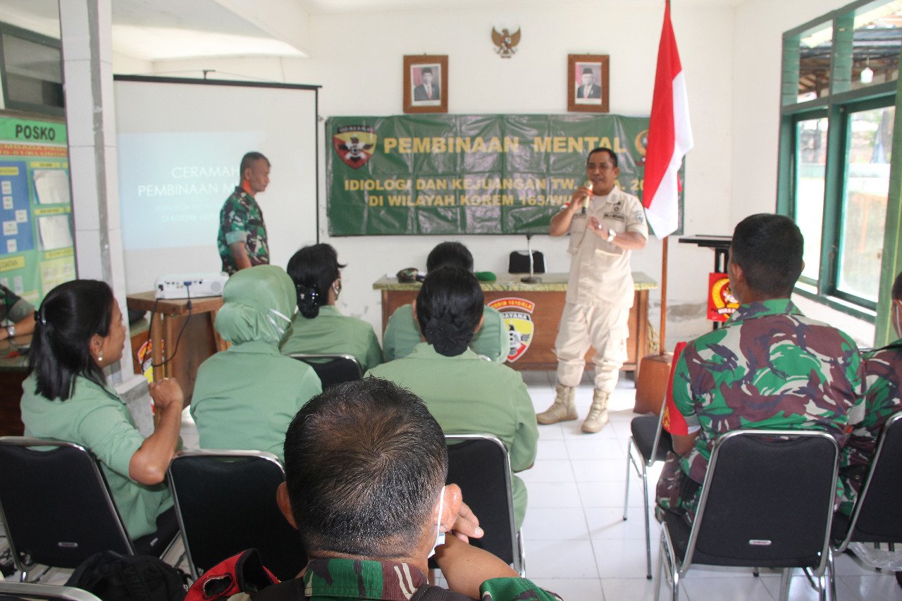 Kodim Klungkung Terima Penyuluhan Pembinaan Mental