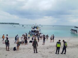 Koramil Nusa Penida Aktif Gelar Pendisiplinan Prokes