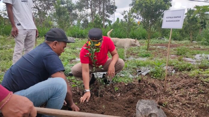 Penanaman Pohon Tandai Komitmen Pemberdayaan Pokmas Lipas Bapas Karangasem Kanwil Kemenkumham Bali