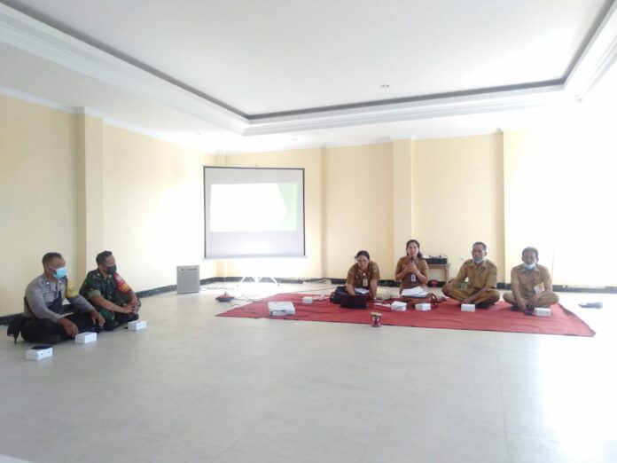 Babinsa Satra Hadiri Sosialisasi dan Pembinaan Desa Layak Anak