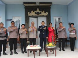 HUT TNI Ke-77, Danlanud Ngurah Rai dapat Suprise dari Kapolres Bandara dan PJU Polda Bali