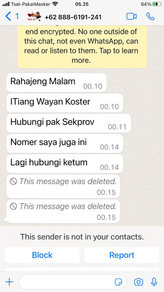 WhatsApp Foto Gubernur