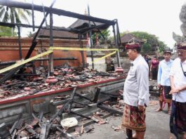 Kebakaran di Pura Dalem Agung