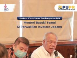 Menteri Basuki Dengan Delegasi Jepang