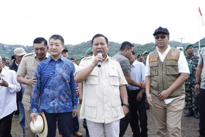 Menhan Prabowo Subianto Kunjungan Kerja ke Selong Belanak Lombok Tengah