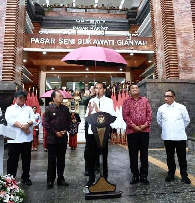 Resmikan Pasar Seni Sukawati, Presiden Jokowi: Siap Terima Wisatawan ...