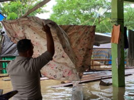 Sungai Brang Rea Meluap