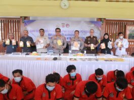 Pemusnahan Barang Bukti di Polda NTB