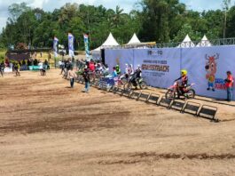 Pengamanan Grasstrack di Sirkuit Lantan