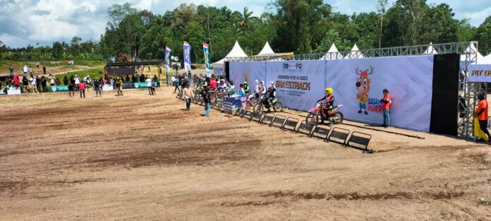 Pengamanan Grasstrack di Sirkuit Lantan