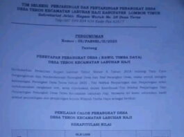 Panitia Penjaringan Kawil Desa Teros