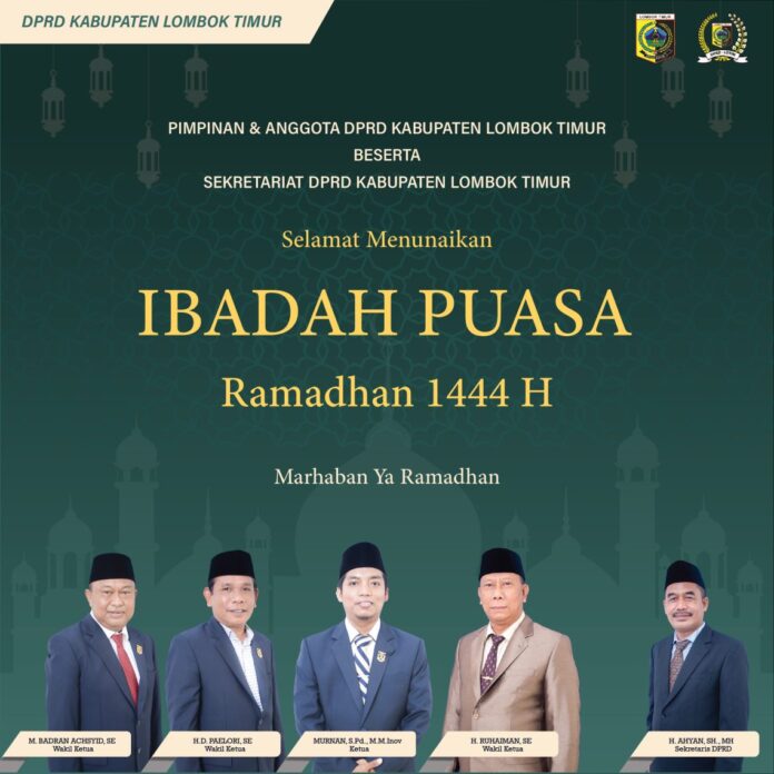 Selamat Menunaikan Ibadah Puasa Ramadhan 1444 H