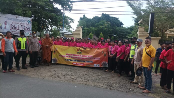 Pengamanan Pembagian Takjil dari Wandani