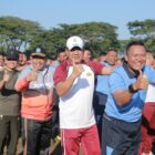 Olahraga bersama TNI, POLRI dan Pemda NTB Jelang HUT Bhayangkara ke-77. (Foto: Humas Polda NTB)