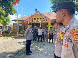 Jelang KTT ASEAN di Labuan Bajo, Kapolres Bima Kota Pantau Kesigapan Personil TNI-Polri di Wilayah Penyangga Pelabuhan Sape