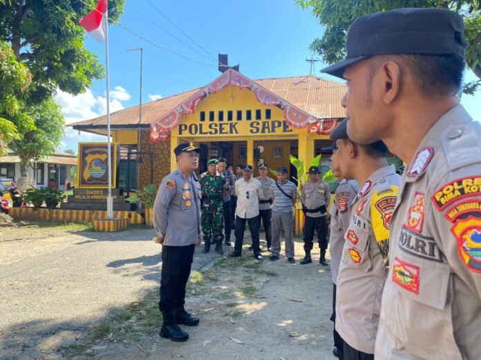 Jelang KTT ASEAN di Labuan Bajo, Kapolres Bima Kota Pantau Kesigapan Personil TNI-Polri di Wilayah Penyangga Pelabuhan Sape