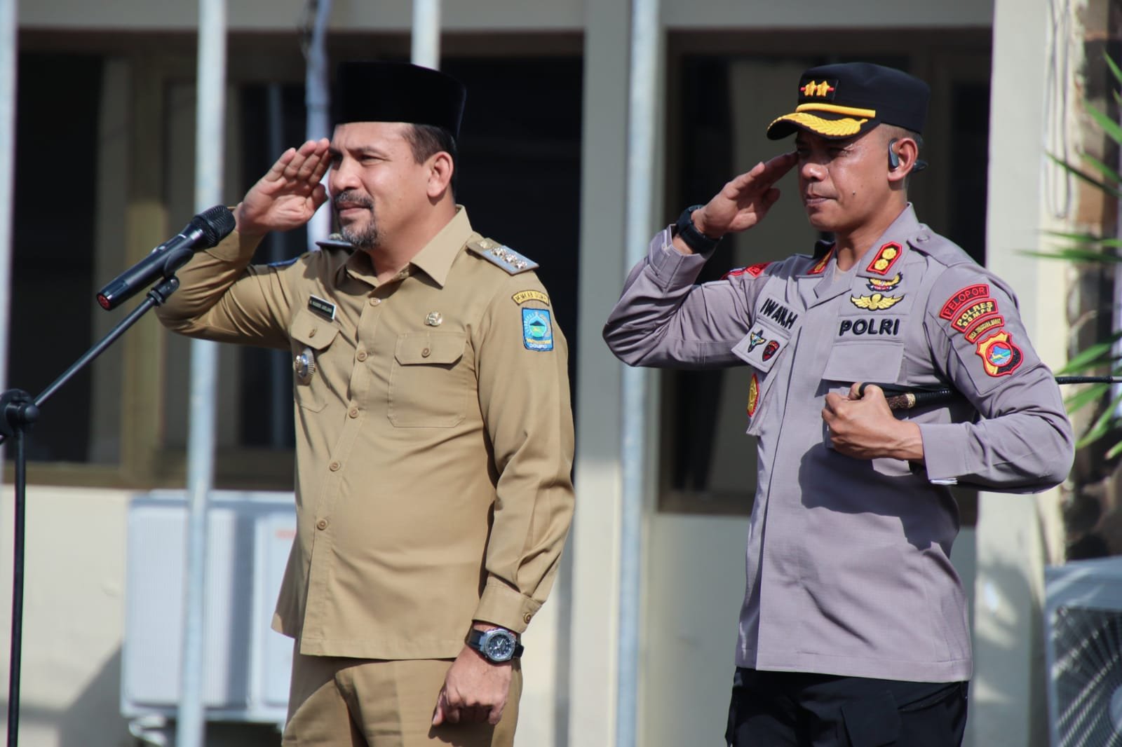 Bupati Hadiri Peletakan Batu Pertama Pembangunan Gedung SPKT Polres Dompu