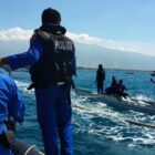 Pencarian Korban Tenggelam di Pantai Tanjung Menangis. (Foto: Ragil) 