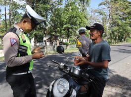 Operasi Patuh Rinjani 2023, Polres Lombok Tengah Tilang Pelanggar Lalu Lintas