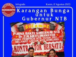 Karangan Bunga Gubernur NTB