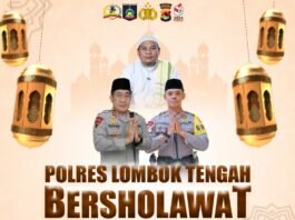 Polres Lombok Tengah Bersholawat dan Gelar Doa untuk Negeri