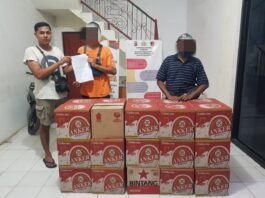 Polres Sumbawa Sita Puluhan Dus Miras, 2 Orang Diamankan