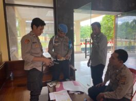 Polres Bima Kota Periksa Senpi Seluruh Personil