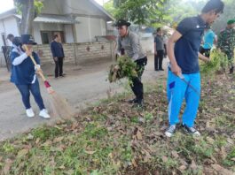 Polsek Tanjung Hadiri Bulan Bakti Gotong Royong