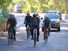 Gowes bersama Kapolres Lombok Utara untuk Jaga Kebugaran