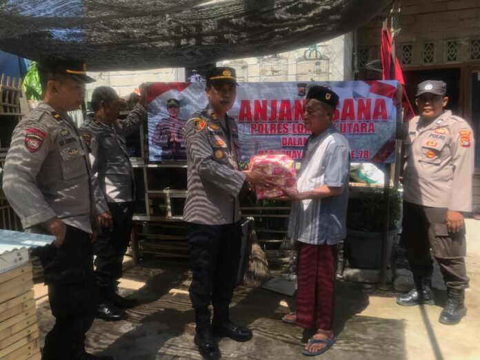 Sambut Hari Bhayangkara, Polsek Tanjung Anjangsana ke Rumah Purnawirawan Polri