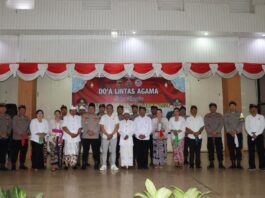 Polres Bima Kota Gelar Doa Lintas Agama HUT Bhayangkara ke-78 Tahun 2024