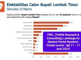 Survei Elektabilitas Pilkada Lotim