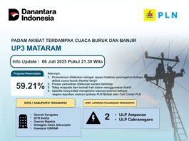 Banjir di Mataram dan Lombok Barat