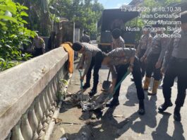 Polda NTB Gotong Royong