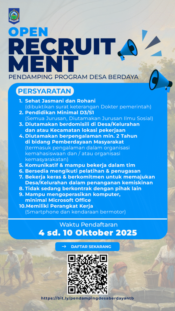 Program Desa Berdaya di NTB: Upaya Wujudkan Kemandirian dan Kurangi Kemiskinan 3 Program Desa Berdaya di NTB Wujudkan Kemandirian Desa