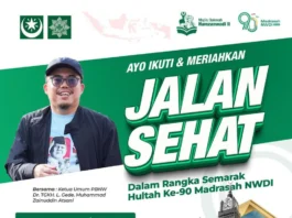 Jalan Sehat Hultah Madrasah NWDI ke-90 di Mataram Berhadiah Paket Umrah