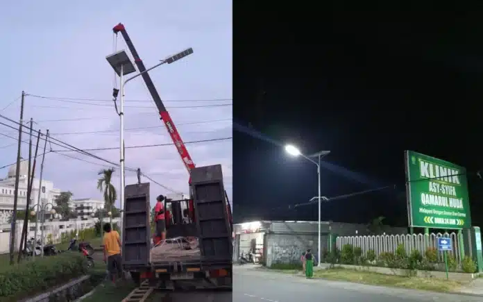 Pemasangan Lampu Penerangan Jalan di Pulau Lombok dan Sumbawa