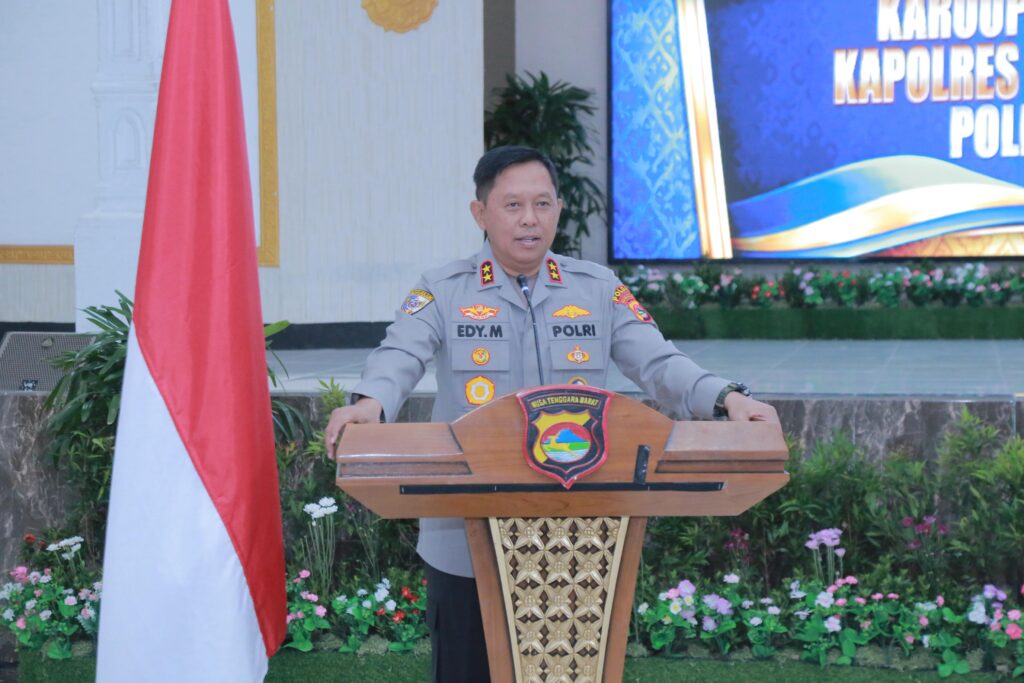 Kapolda Edy Murbowo Hadiri Pisah Sambut Pejabat Lingkup Polda NTB